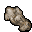 rough clay statue
