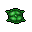 small green pillow