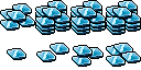 blue glass plate