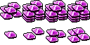 violet glass plate
