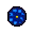blue round cushion
