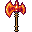 fiery knight axe